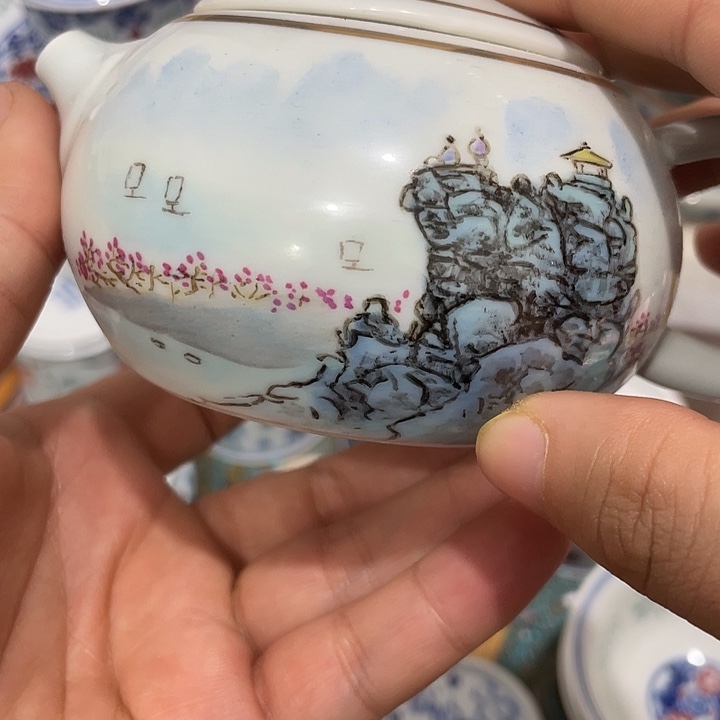 摆件陶景德镇陶瓷主人杯122