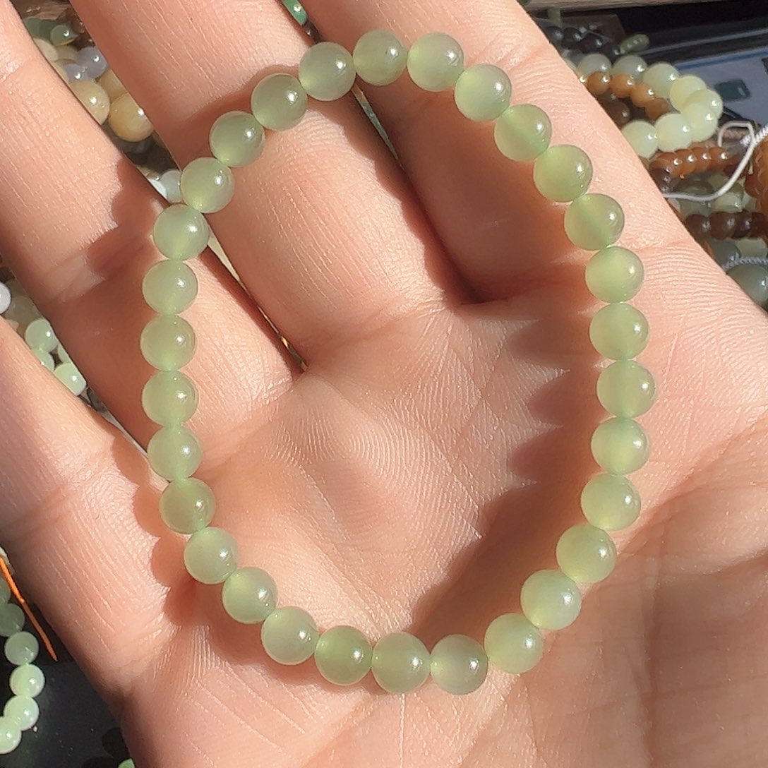 和田玉手链未镶嵌