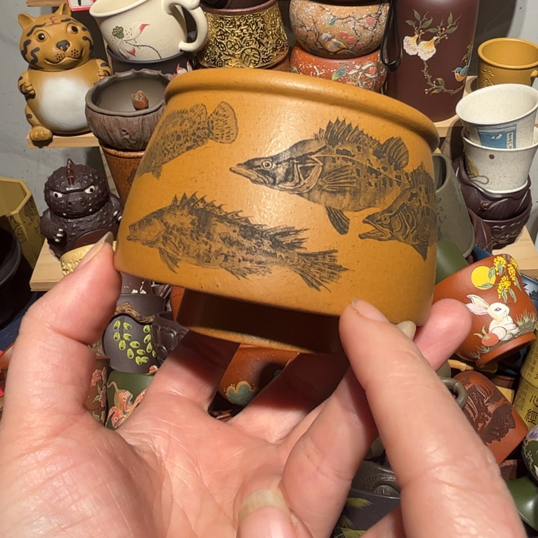 紫砂茶杯宜兴紫砂主人杯