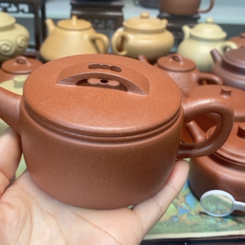 【闪购商品】紫砂茶壶红降坡半手工