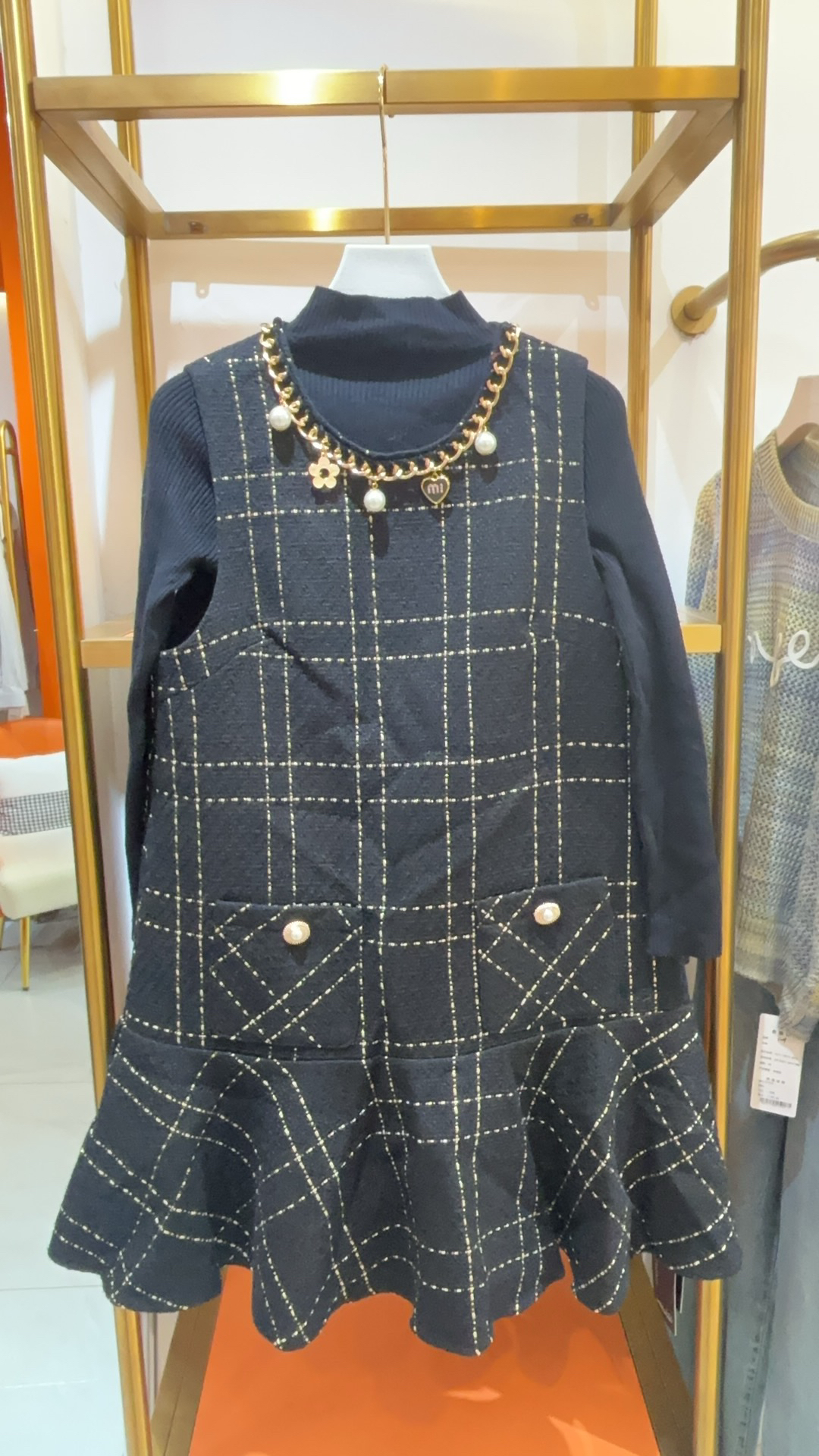 两件套小香套装裙