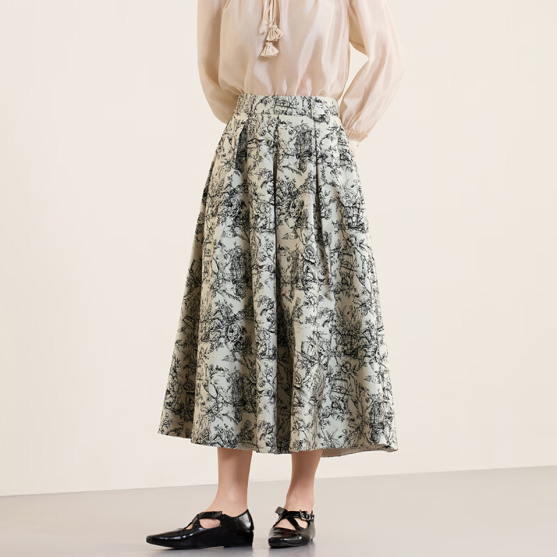 【小余专属】佳人苑半身裙女春季新款J416027