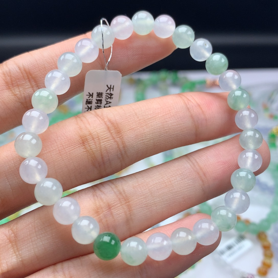 翡翠手链未镶嵌卡
