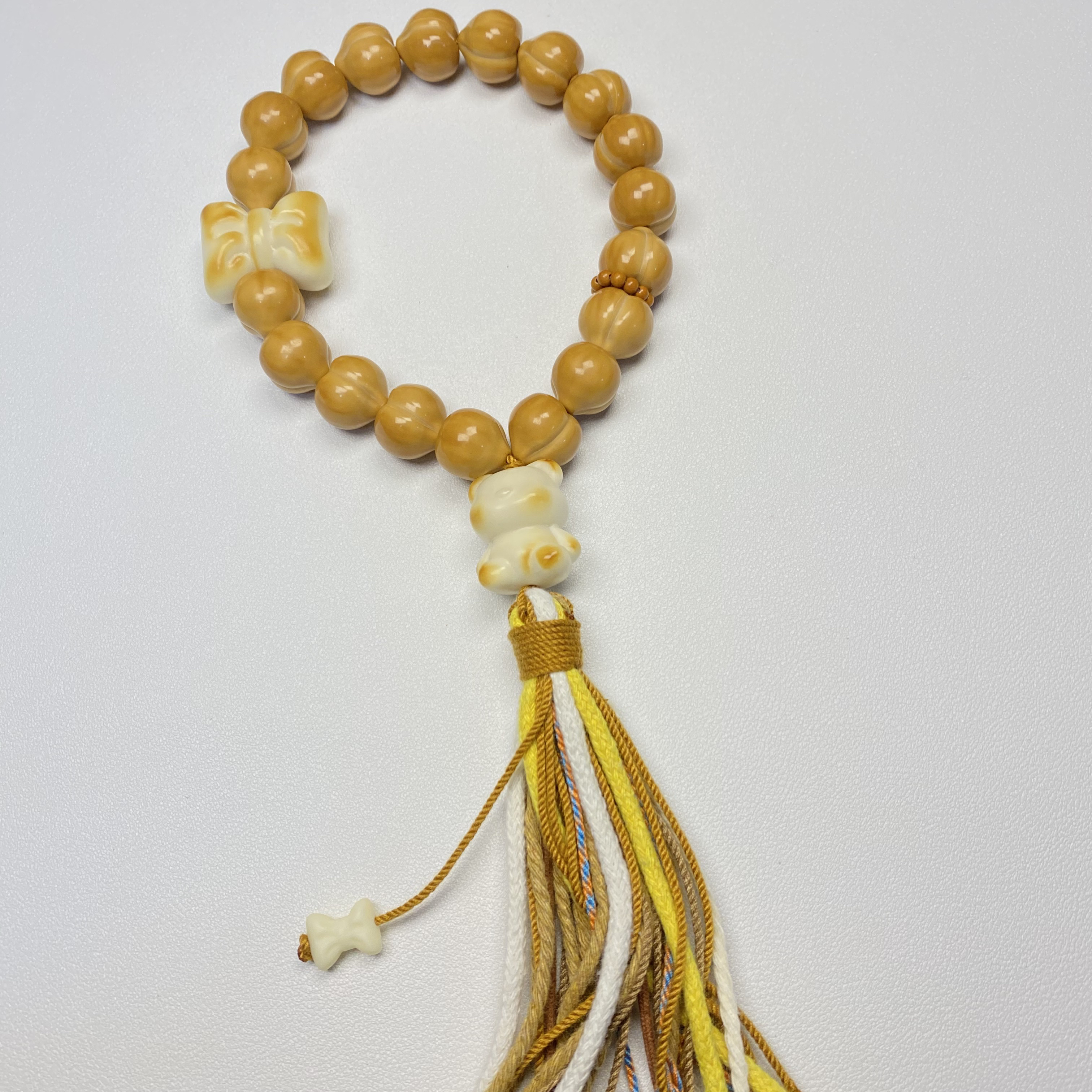 全品精工猴头屁桃手串核桃手捻手持聚宝盆雕刻光面女士款手串