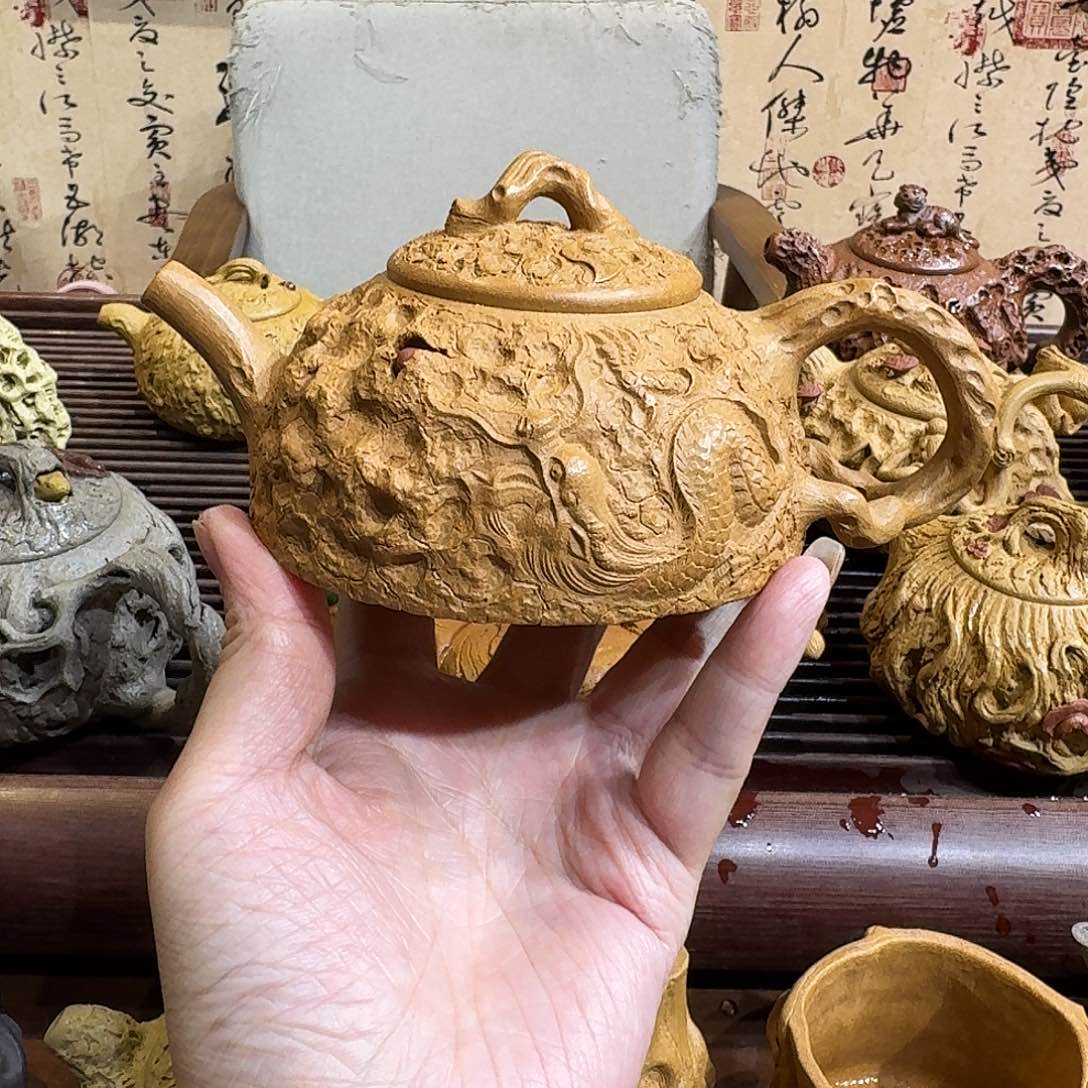 紫砂茶壶小****）老段供春