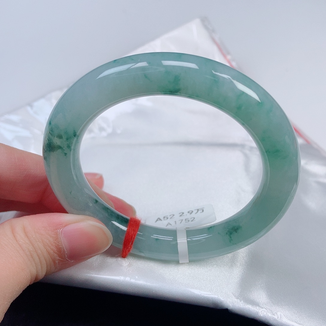 未镶嵌手镯翡翠52圆条