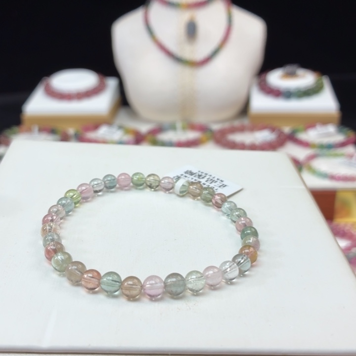 碧玺手链未镶嵌5.2mm±