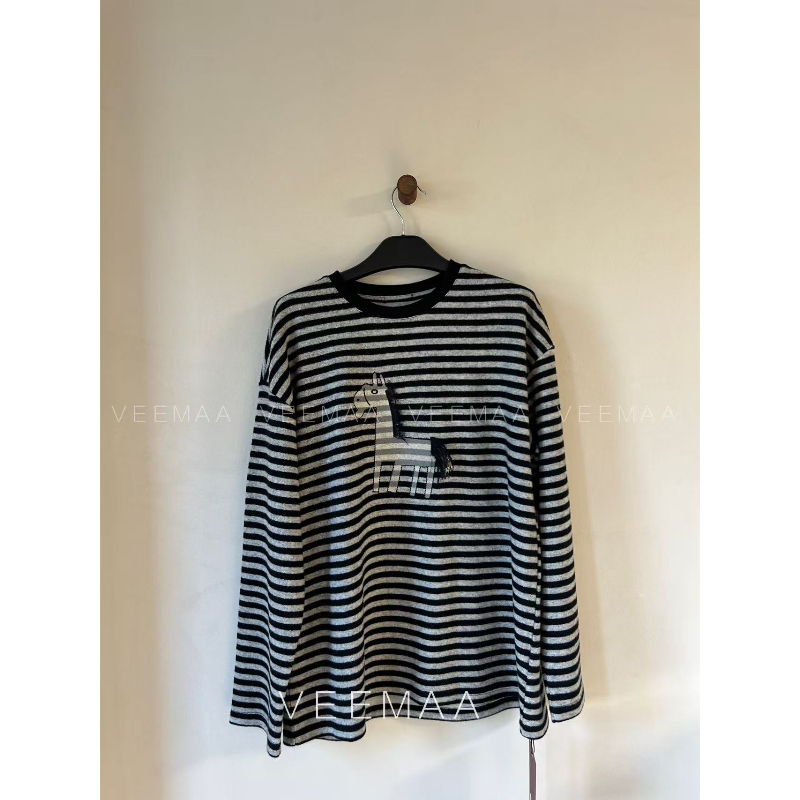 【Veemaa】小斑马  秋冬焕新定制款显瘦百搭加厚T 衣长70cm