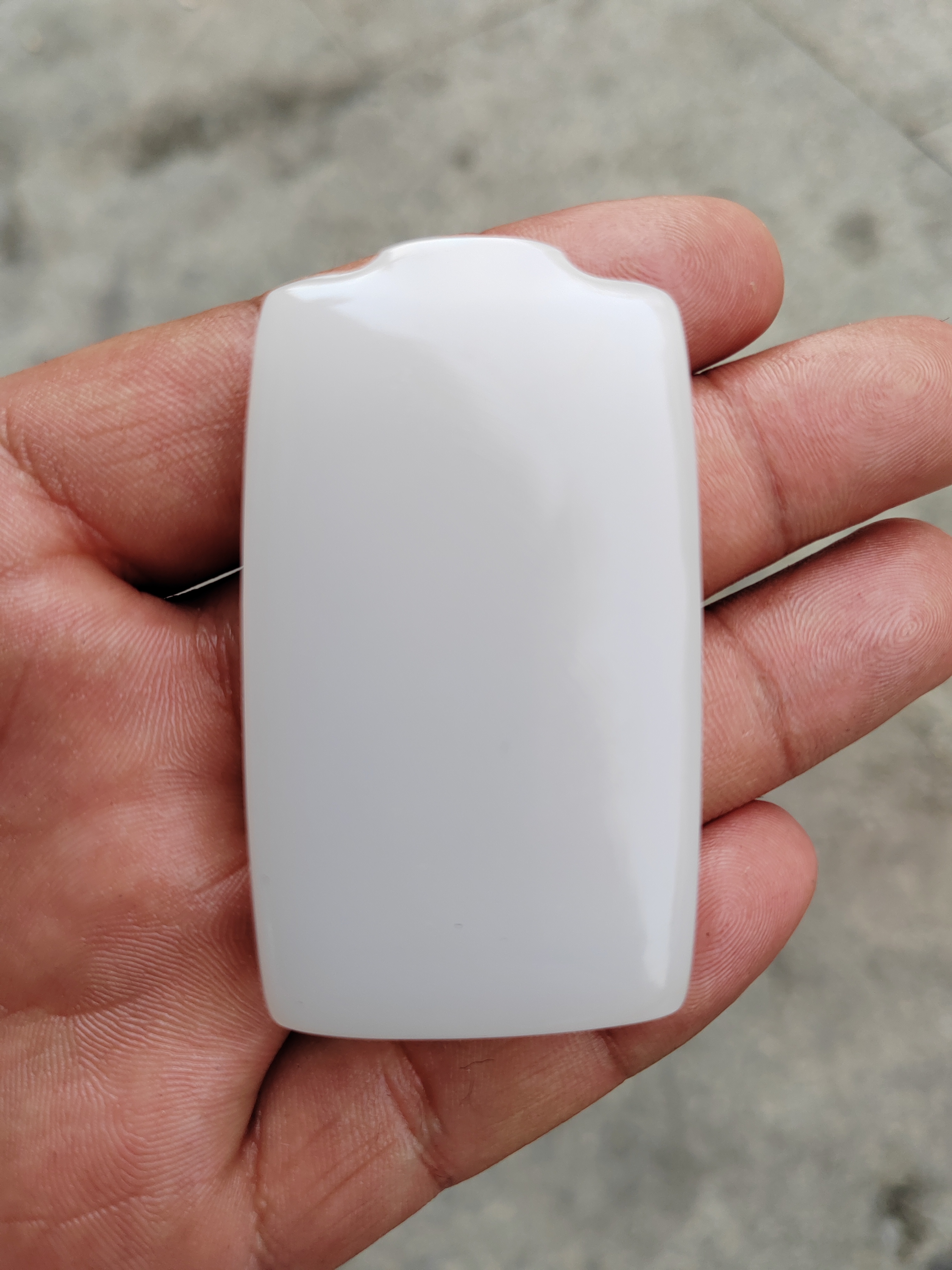 46牌 高端大气山料白平安牌挂件