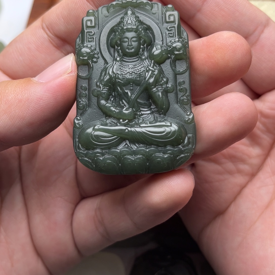 早***安颈饰未镶嵌和田玉天然正品和田玉精抛光