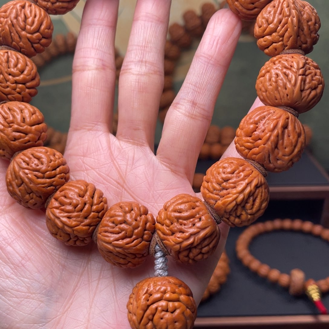 手串桃核21麒麟纹