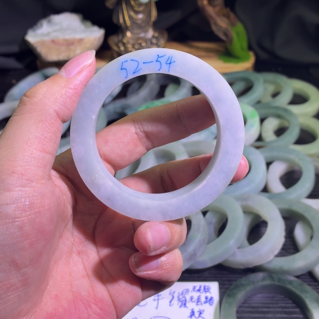 定制翡翠未镶嵌天然翡翠A货毛胚手镯定制