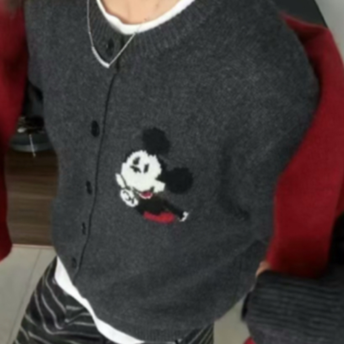 女针织圆领厚款绵羊毛衫毛衣女装百搭休闲卡通女士红色春秋冬