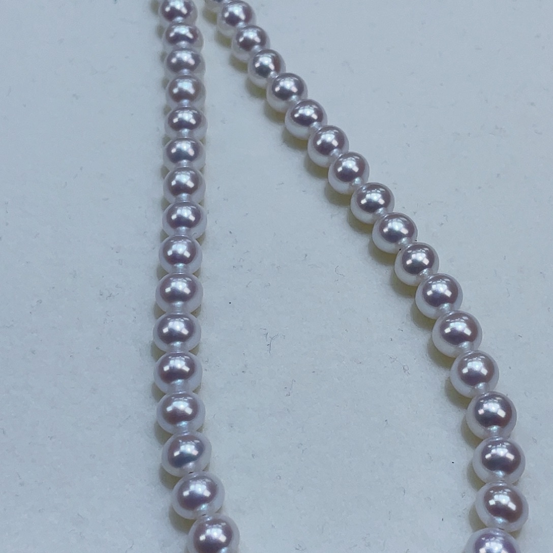 淡水珍珠颈饰银S925镶嵌6-7极光炫彩通透干净