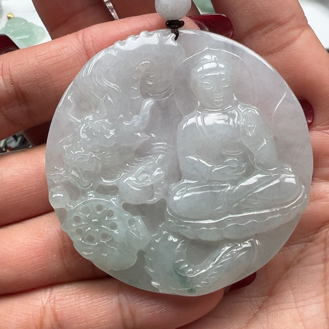 翡翠颈饰未镶嵌御龙阿弥