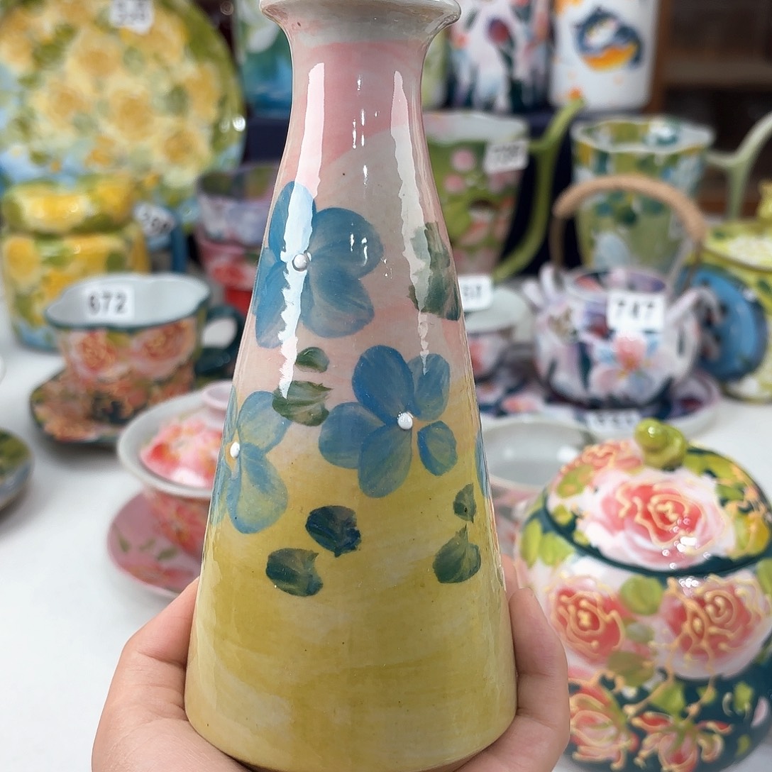 景德镇手绘高温釉下彩陶瓷茶具