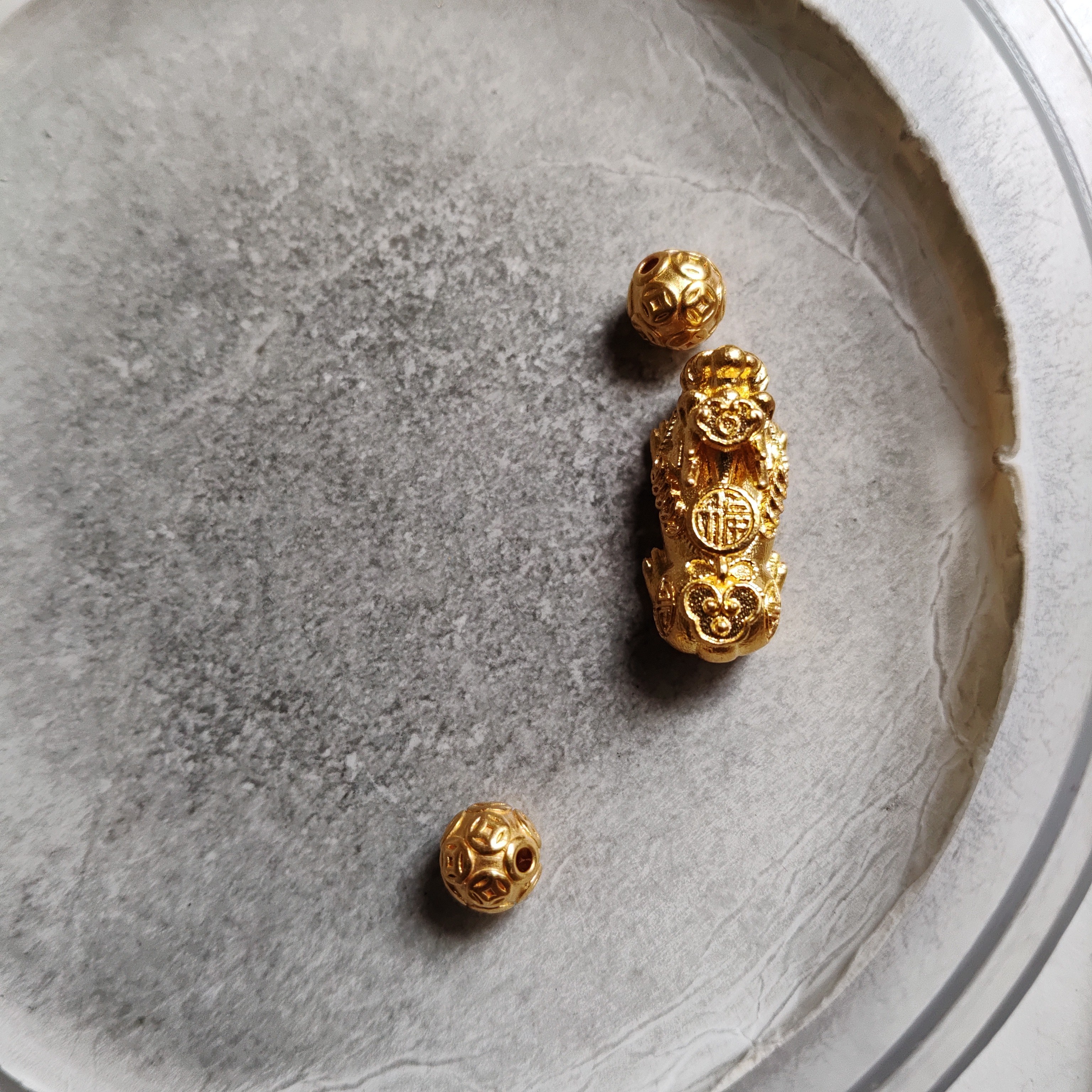 金元宝足金999貔貅珠子首饰