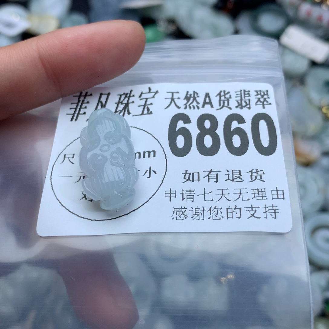 翡翠颈饰未镶嵌6860。