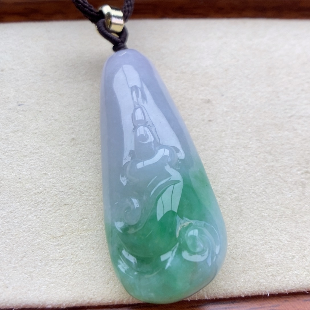 翡翠未镶嵌颈饰吊坠14