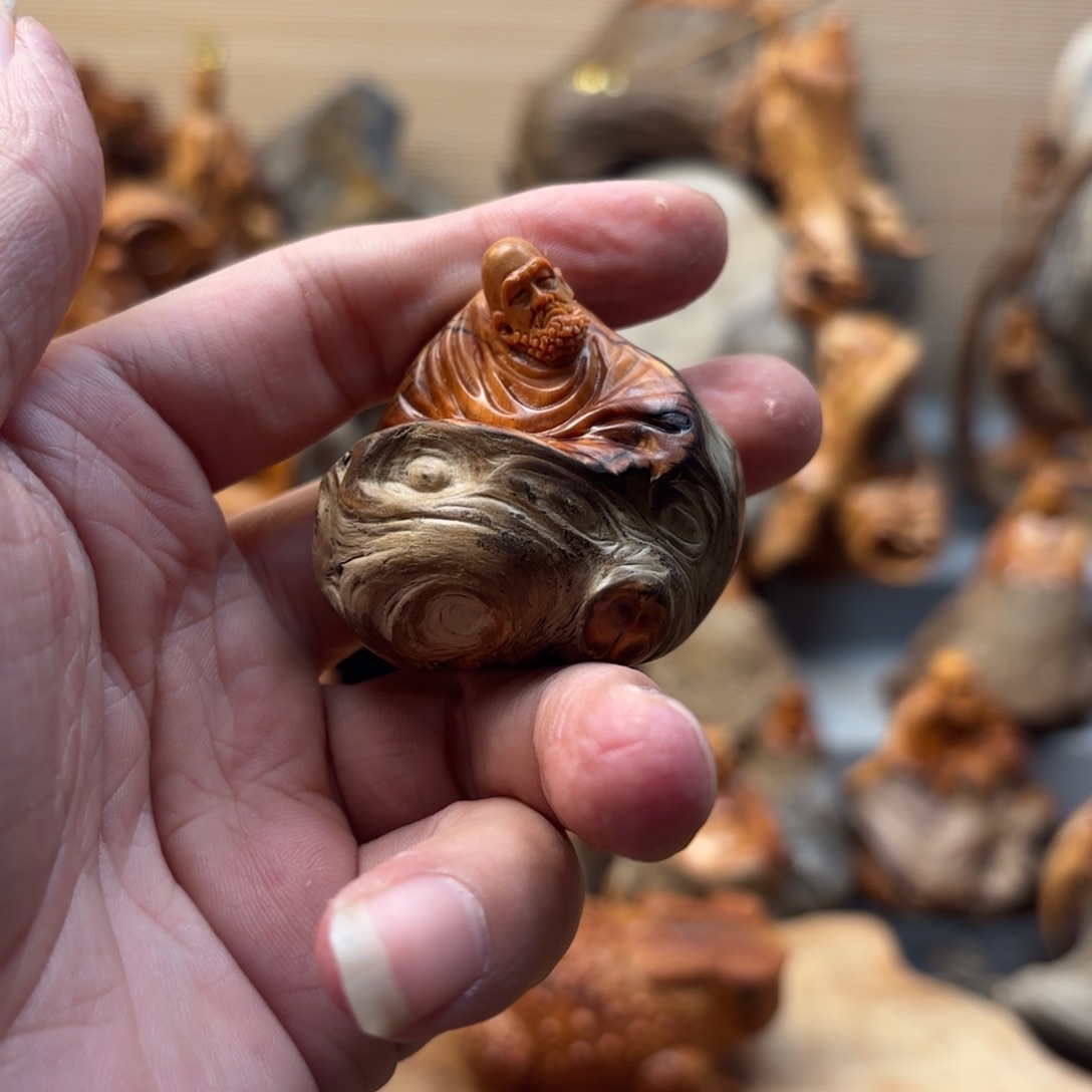 独***影柏木太行崖柏手工雕刻