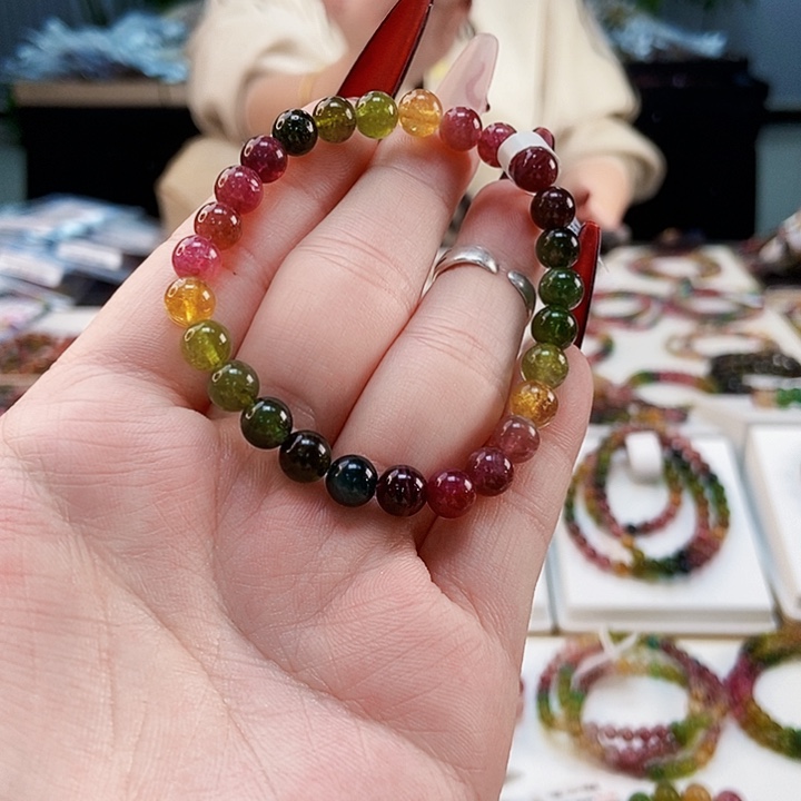 碧玺手链未镶嵌G2288单圈颜色微差发1