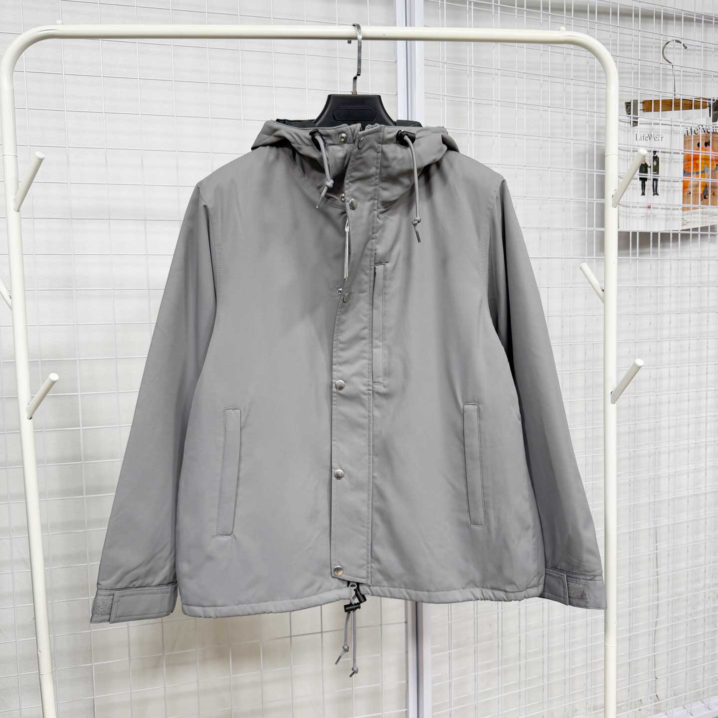 日单少量高货原单秋冬男式斜纹高支有质感阔形宽松夹棉棉衣