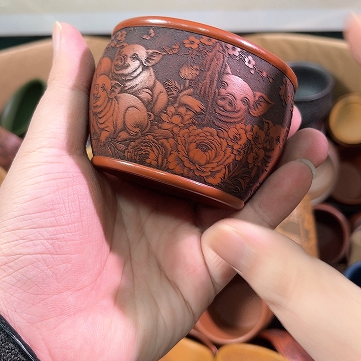 茶杯紫砂全手工紫砂主人杯