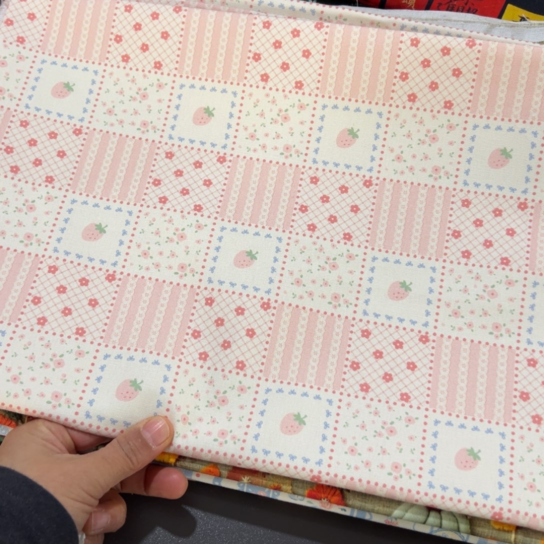 棉一米价纯棉8安帆布1.5米宽果子块