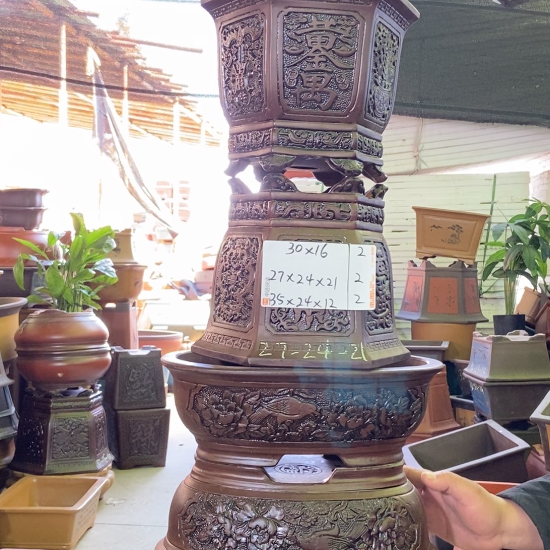 紫砂花盆紫砂紫砂