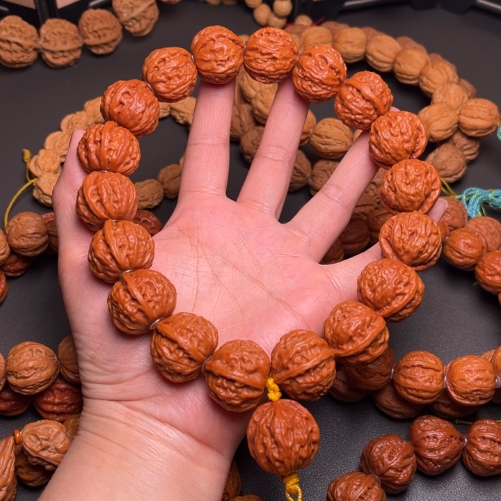 文玩核桃手串蚂蚁纹粗筋