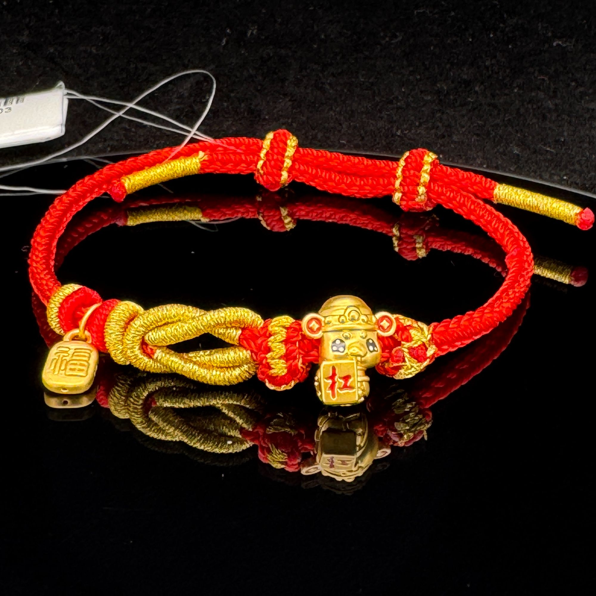 金邮送福 足金 财神+福牌 0.68g