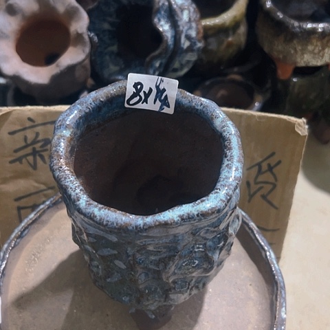 红陶粗陶花盆手工