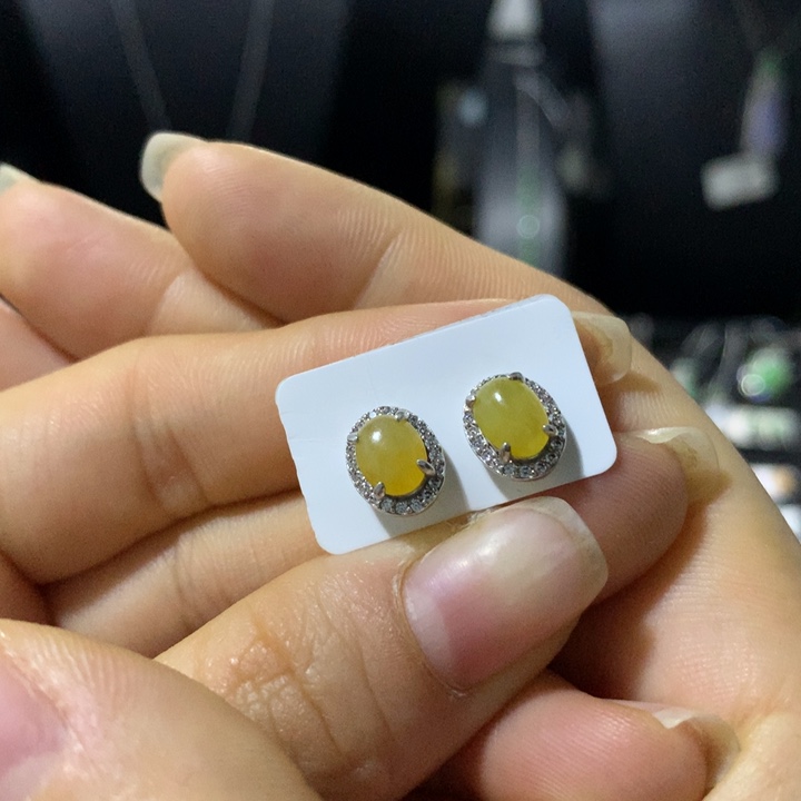 翡翠银S925镶嵌戒指