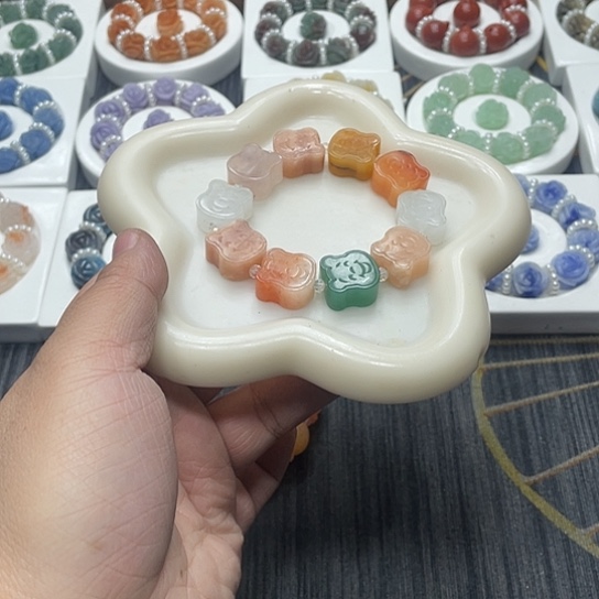 石英质玉（非洲翠）合金时尚简约精美大方