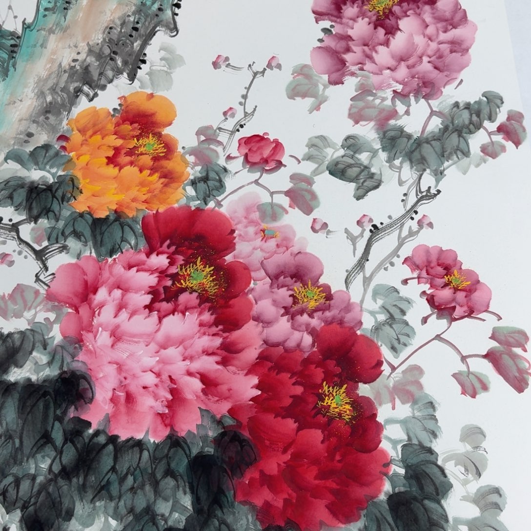 国画国画作品山水花鸟纯手绘