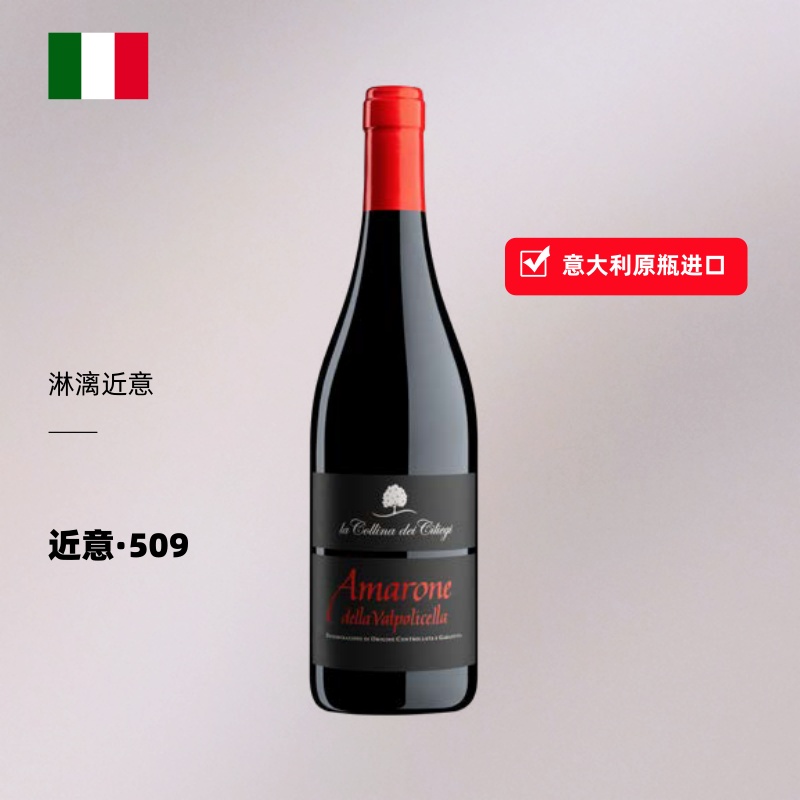 【近意·509】淋漓近意丘陵酒庄阿玛罗尼干红葡萄酒 750ml 单支装