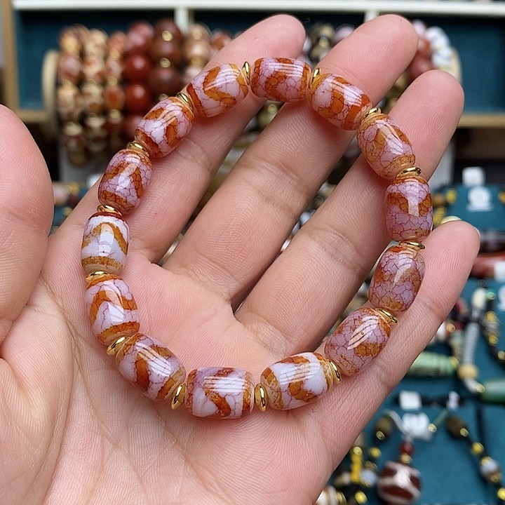 玛瑙/玉髓颈饰合金