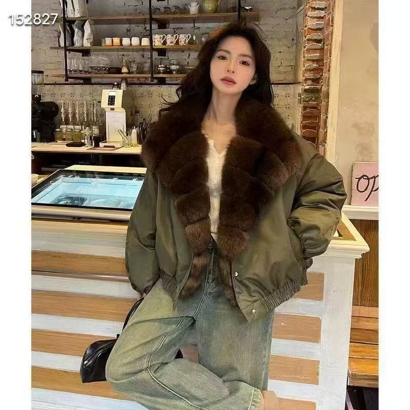 复古加州气质派克外套女年轻保暖