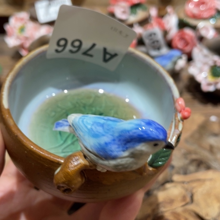 手工制作陶瓷茶具茶杯青蛙