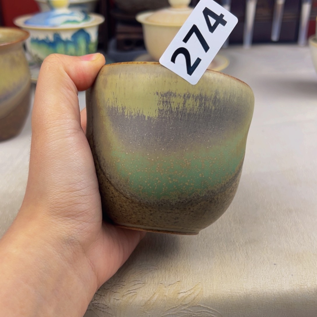 杯子纯手工柴烧主人杯