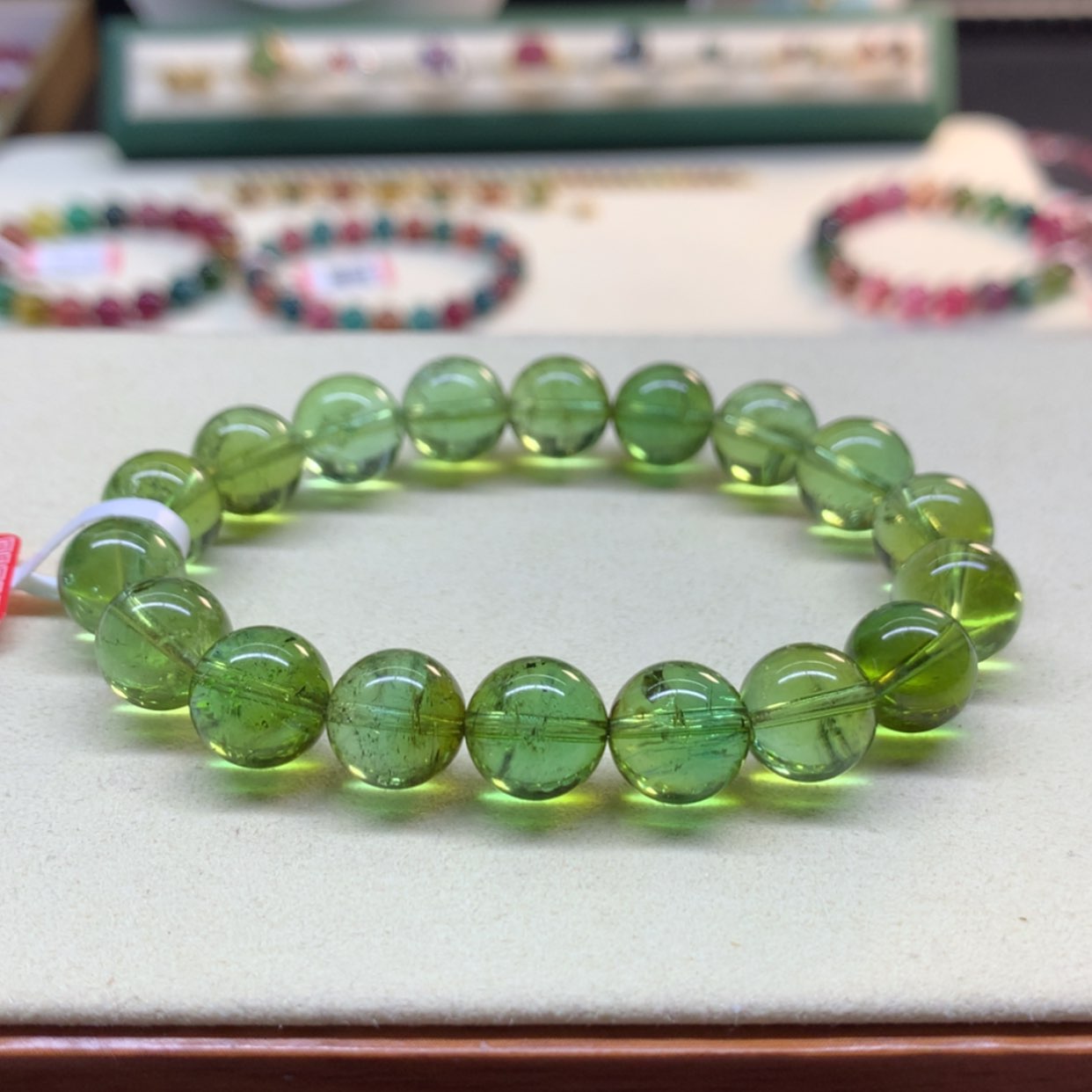 【闪购商品】碧玺手串未镶嵌绿碧玺11mm