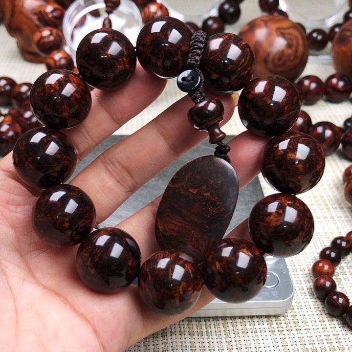 萱***瑶手串/手链黄花梨/降香黄檀