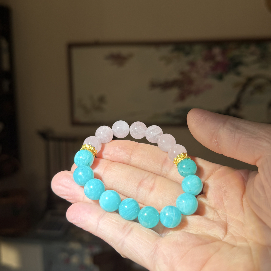 布艺手链 蓝绿粉色渐变时尚经典