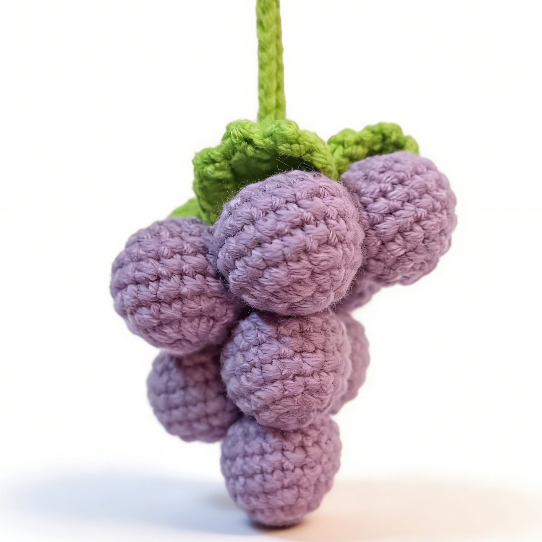 DIY手工葡萄装饰小挂件成品送闺蜜礼物