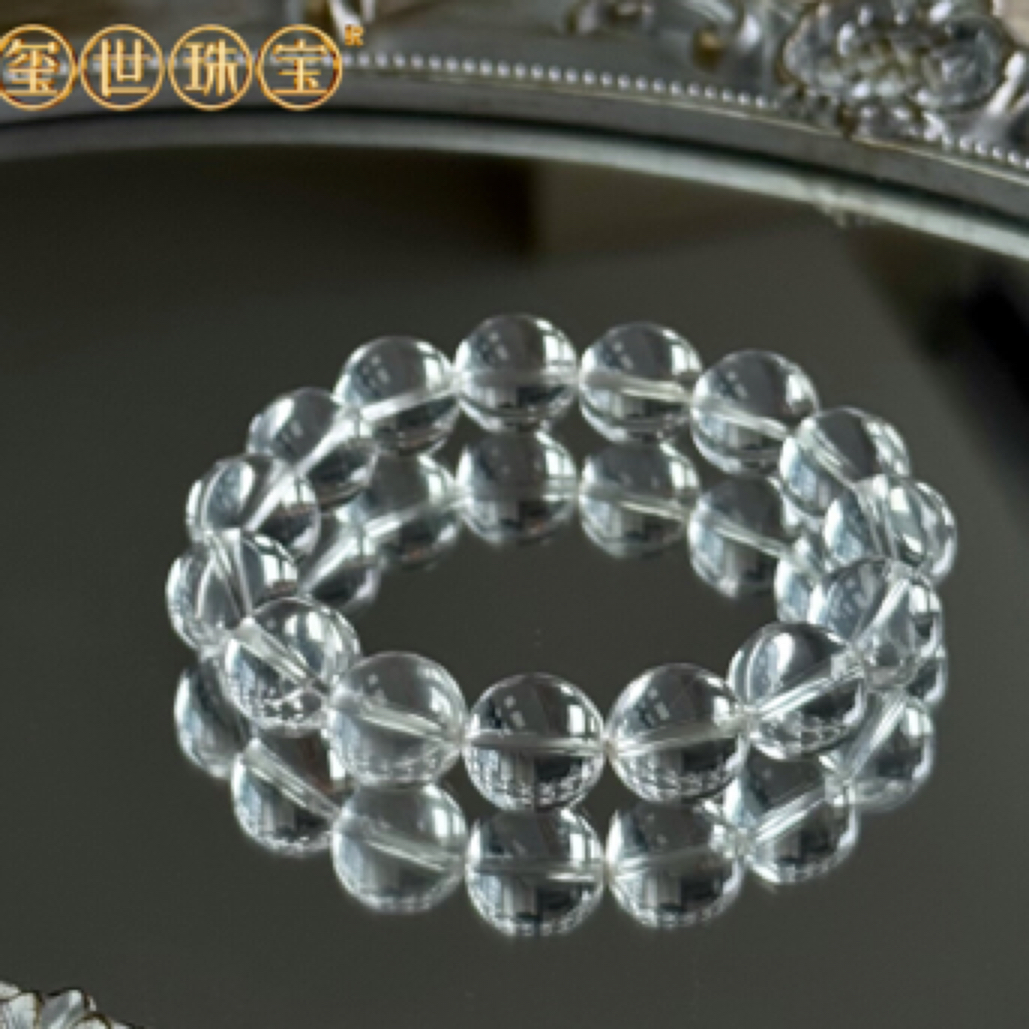 白水晶手串(14mm) 气质小众手串闺蜜高级高颜值
