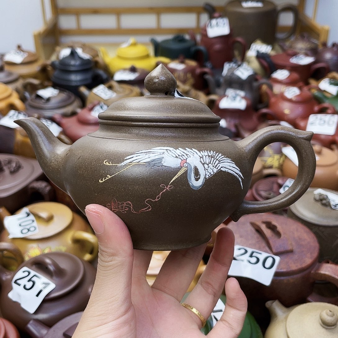 自***心茶壶紫砂紫砂微瑕