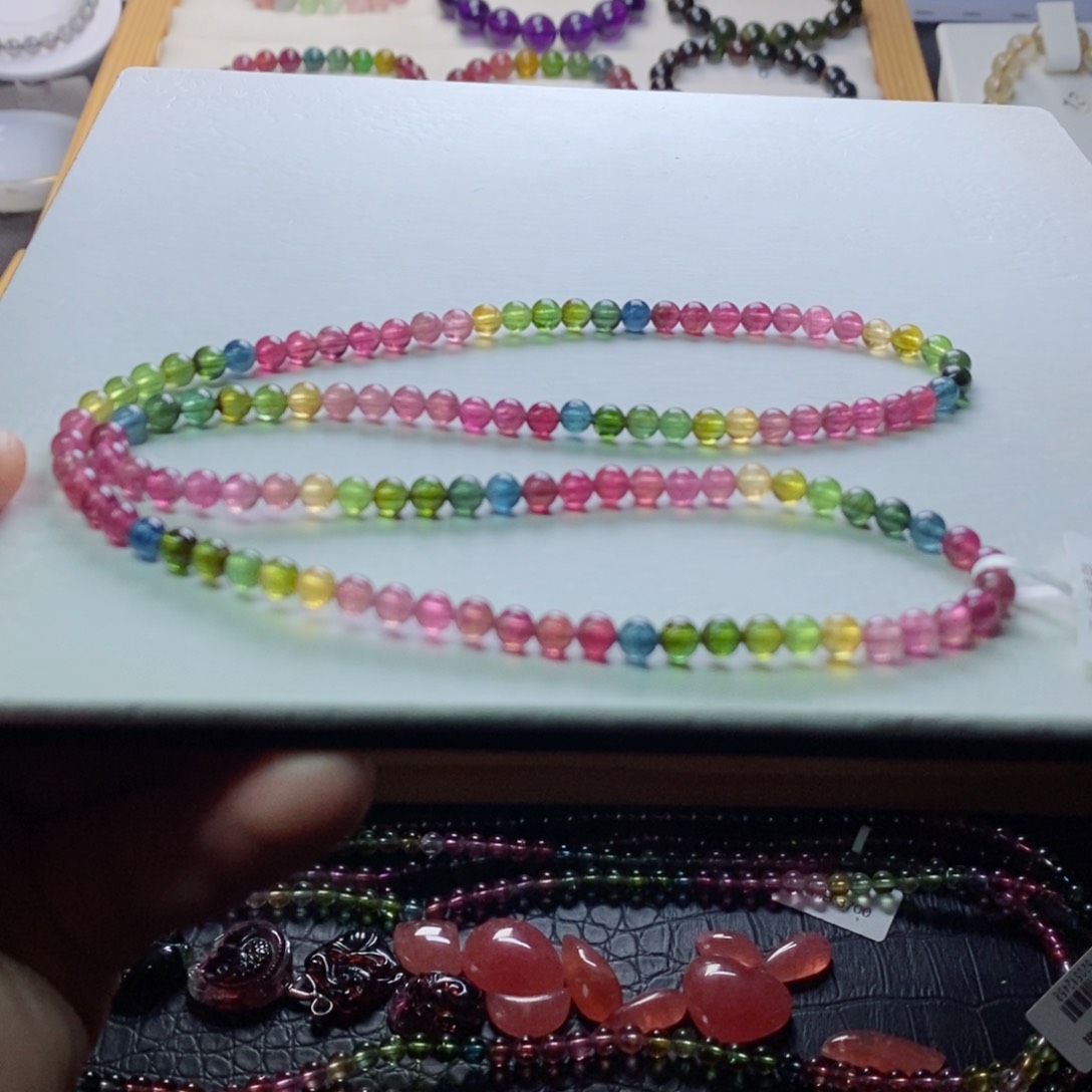 碧玺碧玺手链未镶嵌