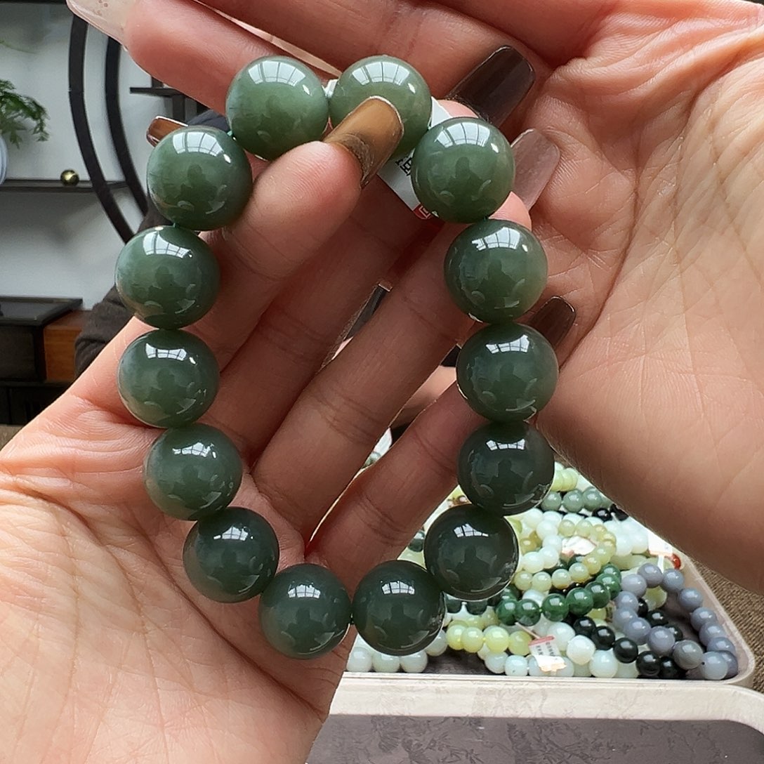 和田玉未镶嵌手链16且末