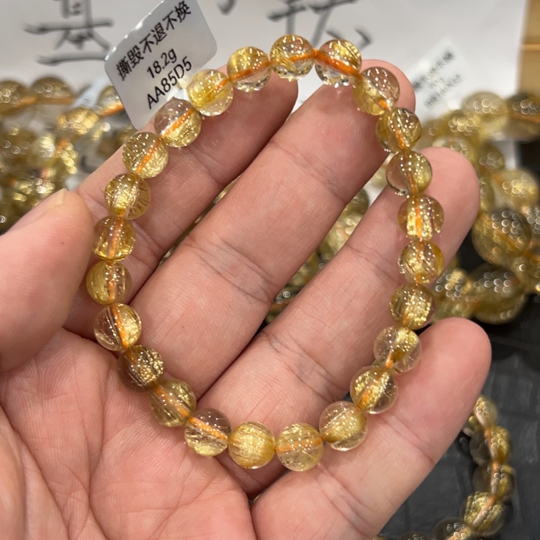 水晶手链未镶嵌aaa0363钛晶