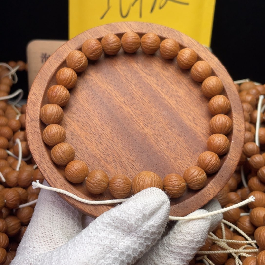 最***见猴头核桃手串凤羽手持12同